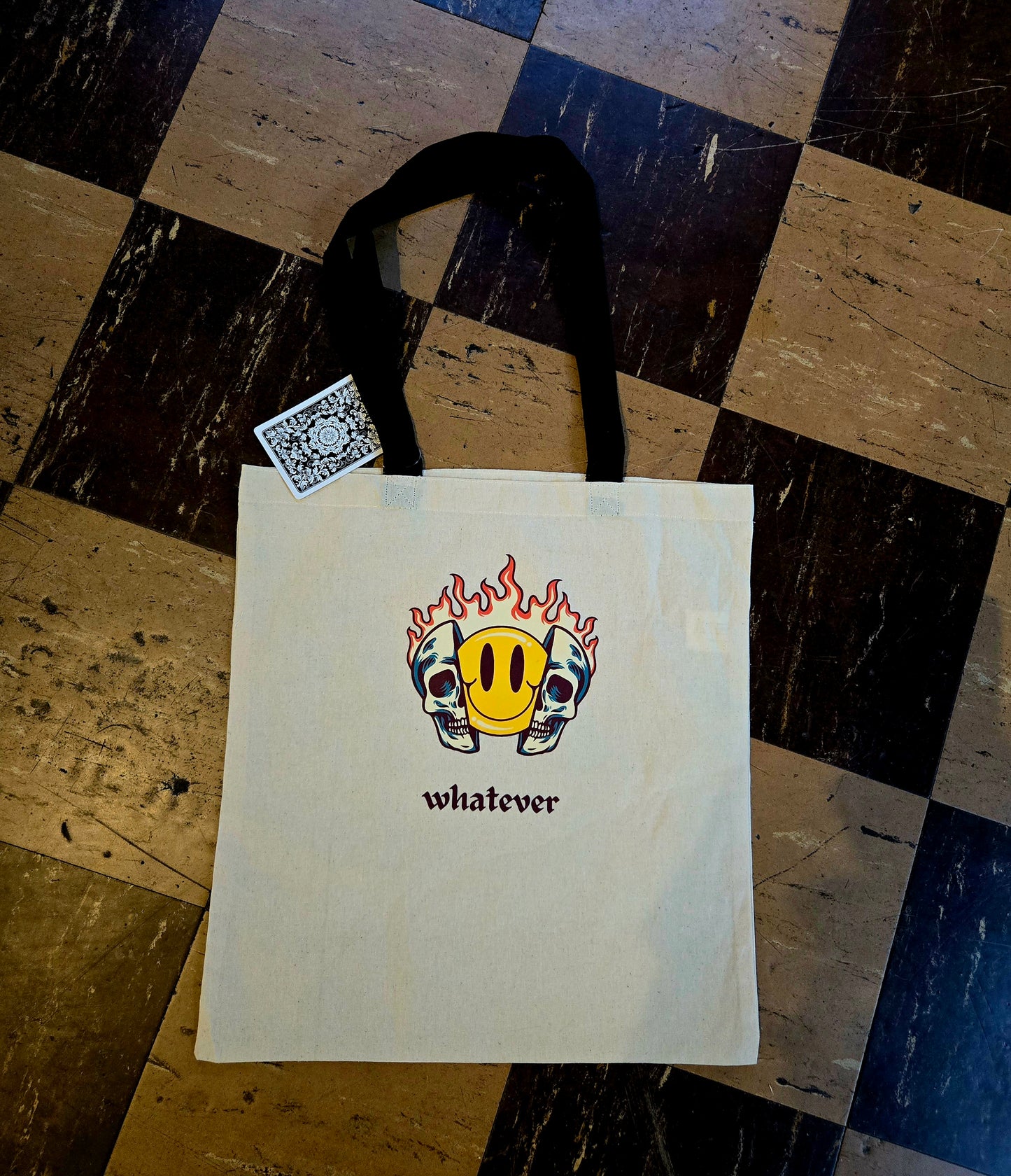 'Whatever' Canvas Tote Bag