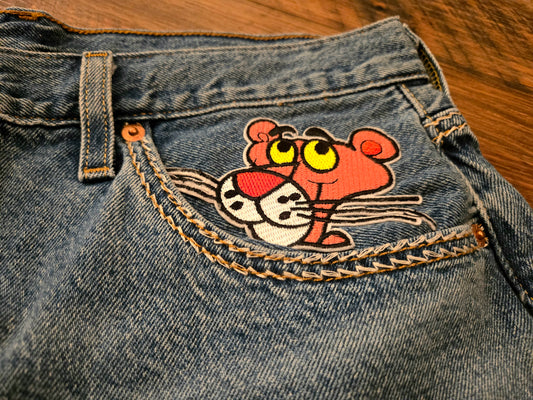 501 Levi Pink Panther Shorts (Repurposed Line)