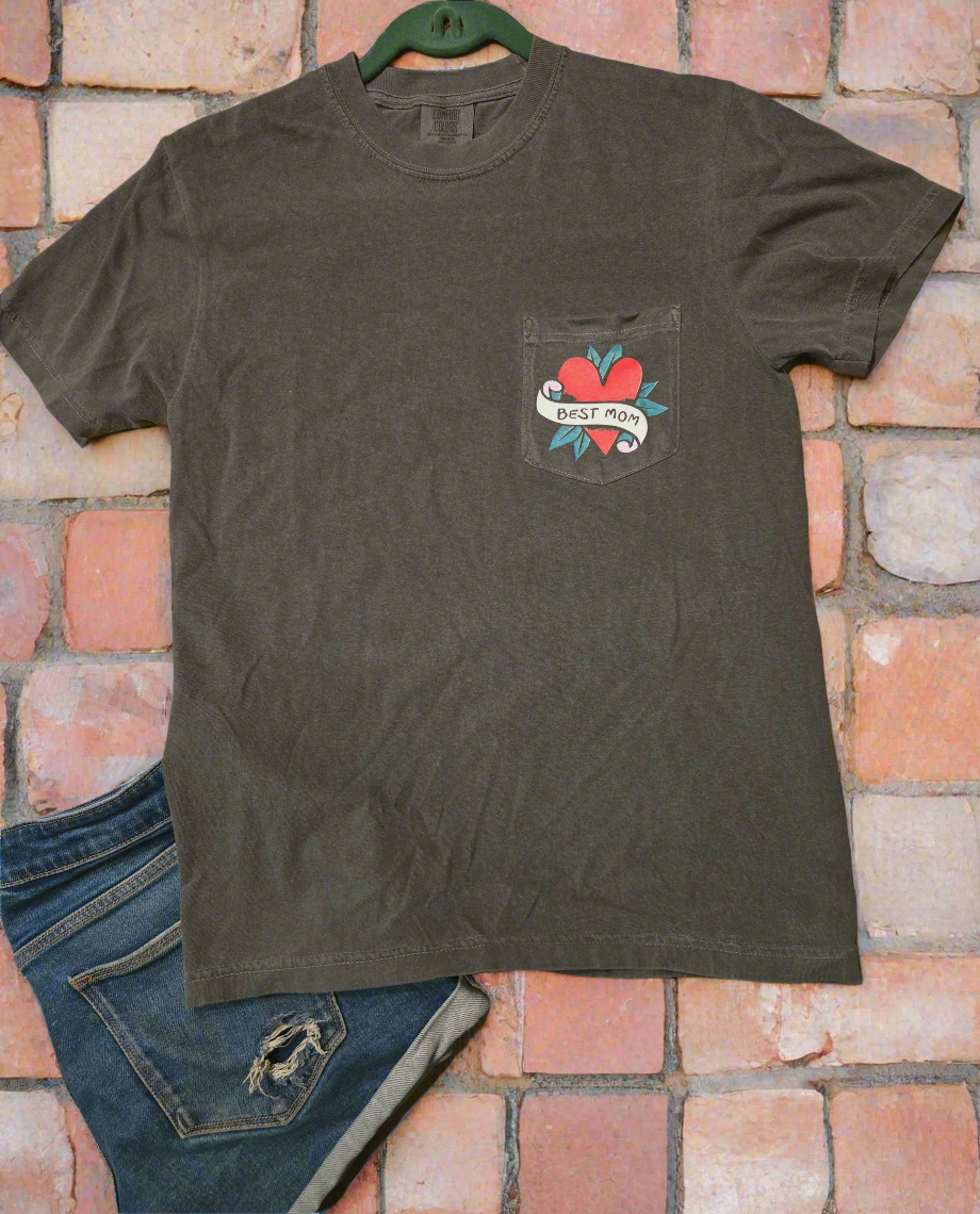 'Best Mom' Pocket Tee