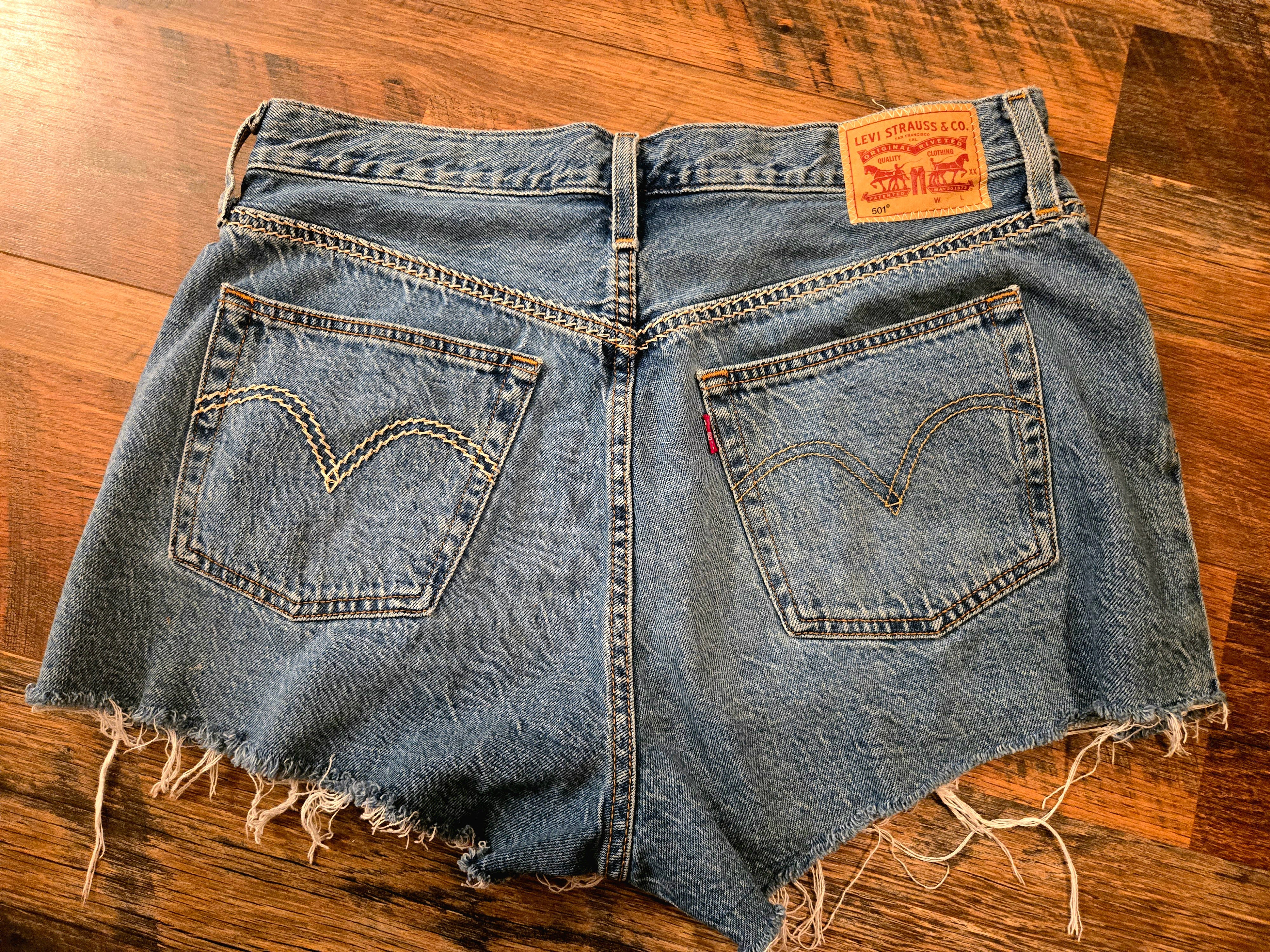 501 Levi Pink Panther Shorts (Repurposed Line) – Harris & Huctch