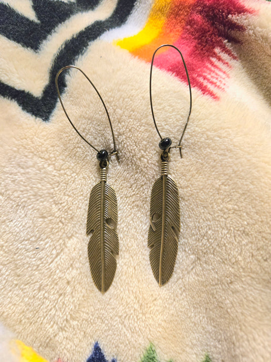 Feather Dangle Earrings